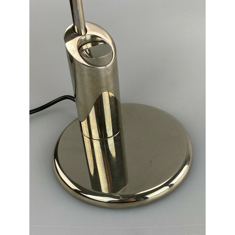 Vintage chrome table lamp by Florian Schulz, 1960-1970s