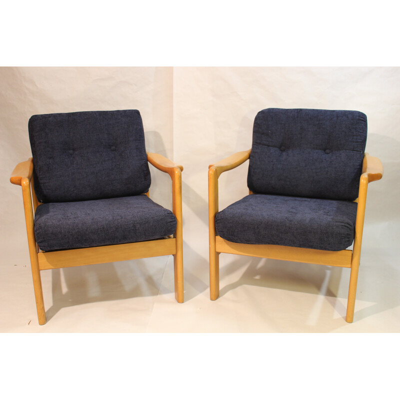 Pair of vintage Scandinavian armchairs - 1960s