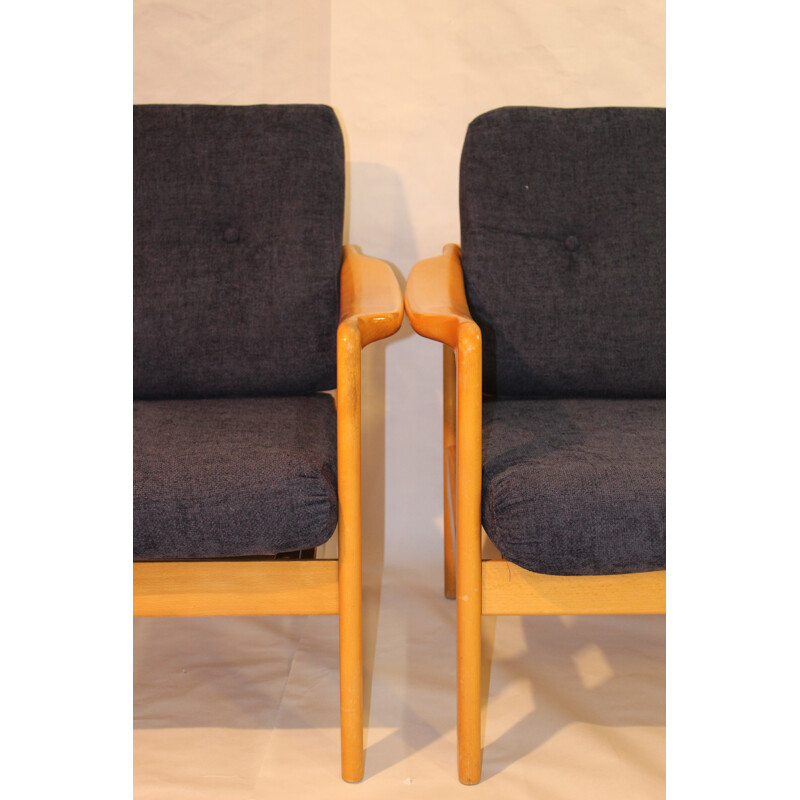 Pair of vintage Scandinavian armchairs - 1960s