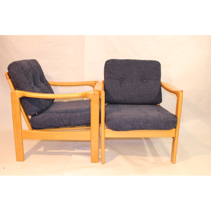 Pair of vintage Scandinavian armchairs - 1960s