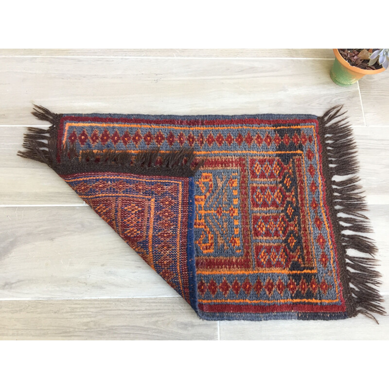 Tapis oriental vintage en pure laine