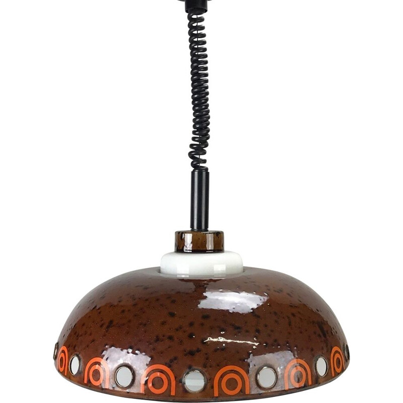 Lámpara de suspensión vintage de Hustadt, 1960-1970