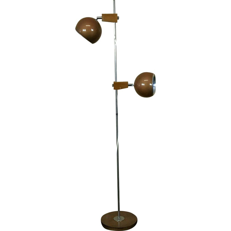 Vintage floor lamp in teak by Temde, 1960-1970s