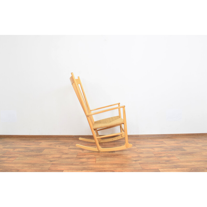 Silla mecedora vintage de Hans Wegner para Frederica, 1970