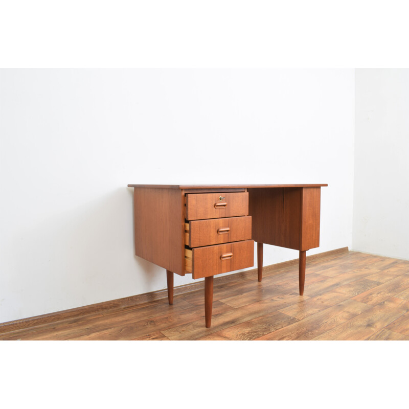 Mid-century Danish teak desk, 1960s