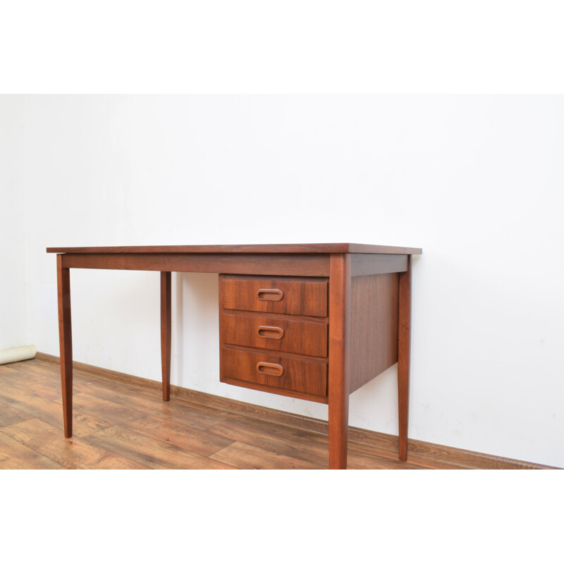 Vintage Deens teakhouten bureau, 1960