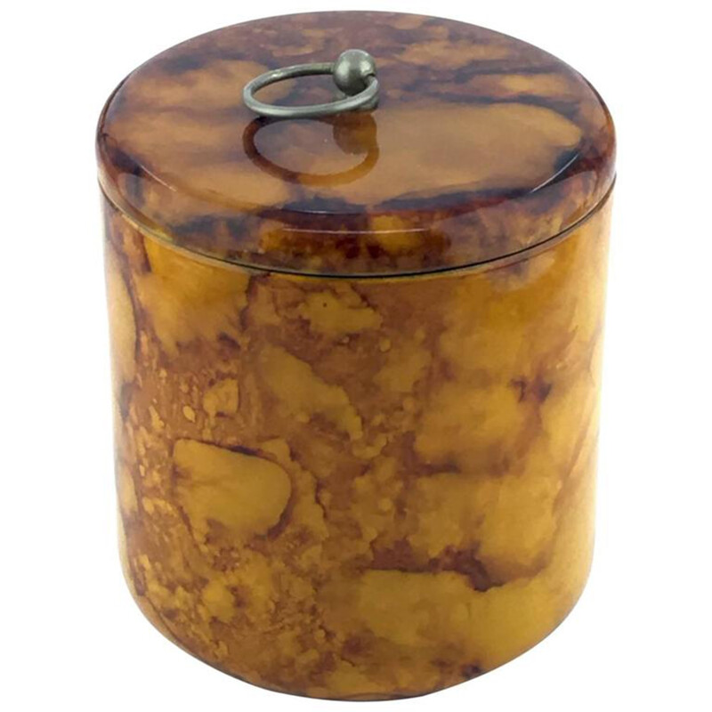 Ice Bucket in bakelite and brass - 1970s