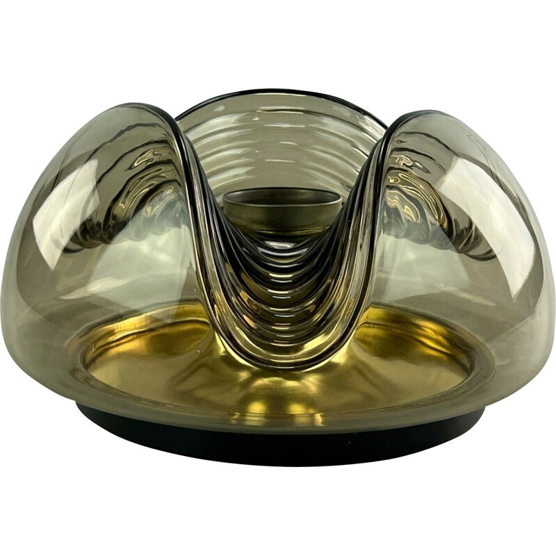 Vintage "Wave" ceiling lamp by Koch & Lowy for Peill & Putzler , 1960-1970s