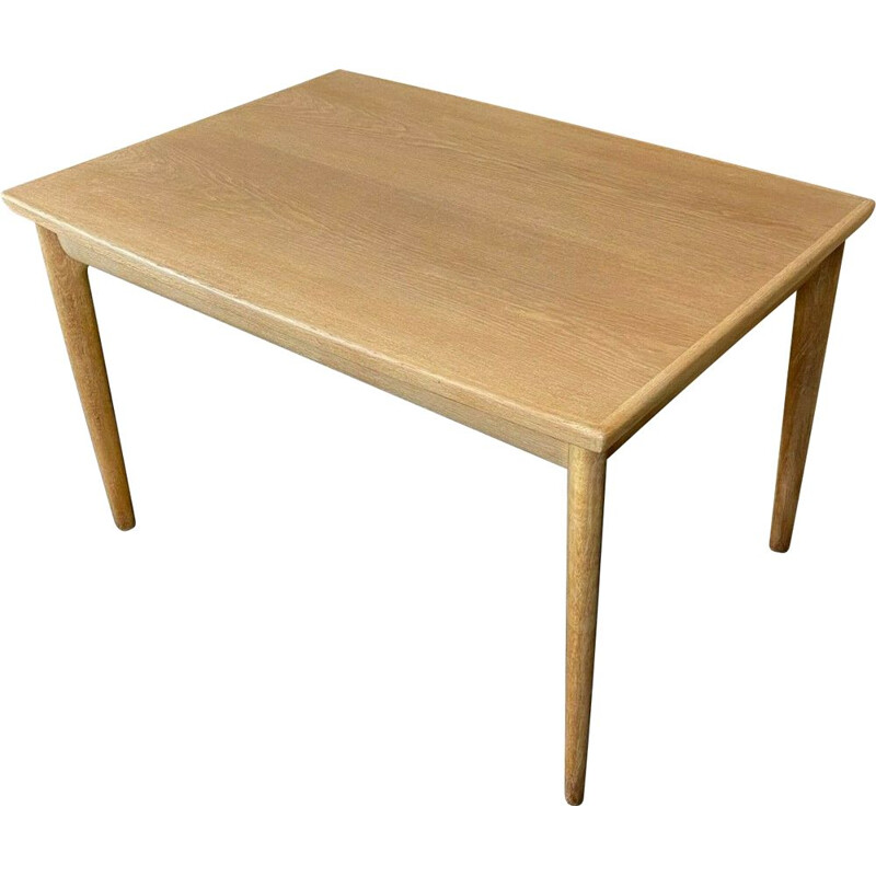 Vintage Deense eiken tafel door Grete Jalk voor Glostrup, 1960-1970