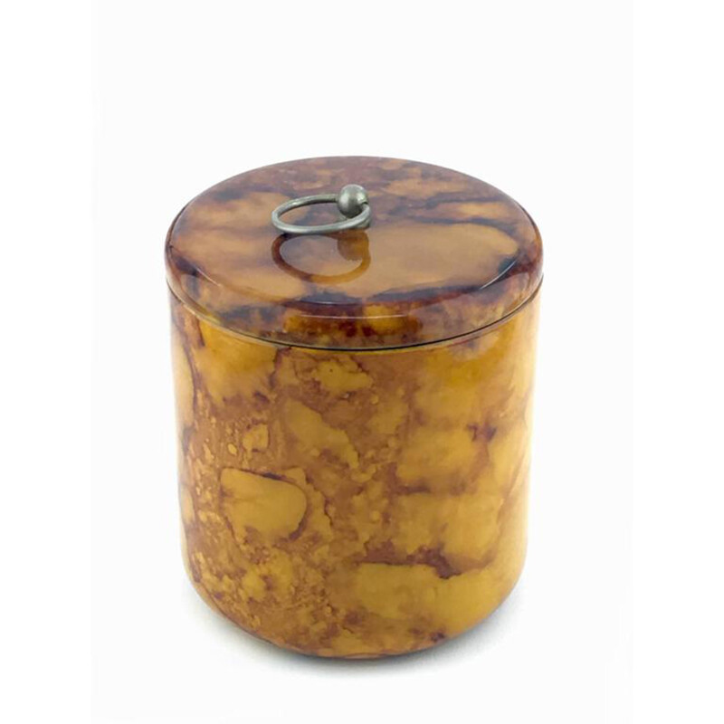 Ice Bucket in bakelite and brass - 1970s