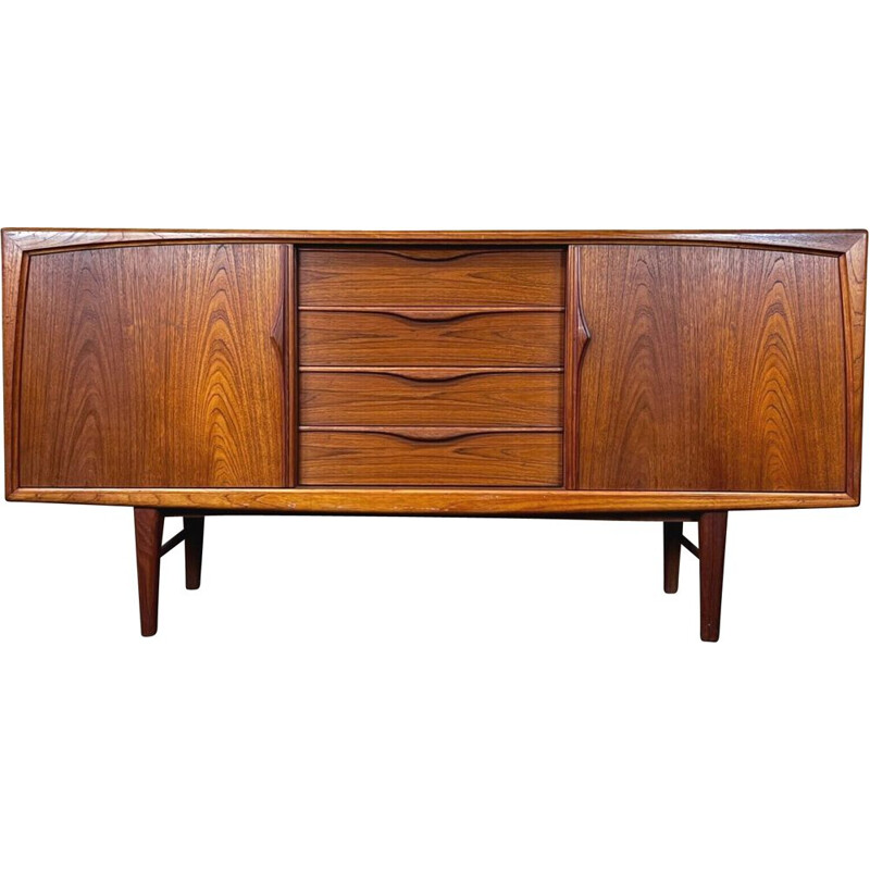 Vintage teakhouten dressoir van Axel Christensen voor ACO Møbler, Denemarken 1970