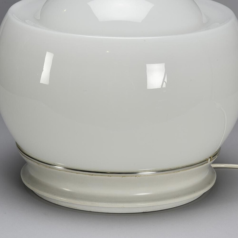 Lampe de table vintage en verre soufflé, Italie 1970