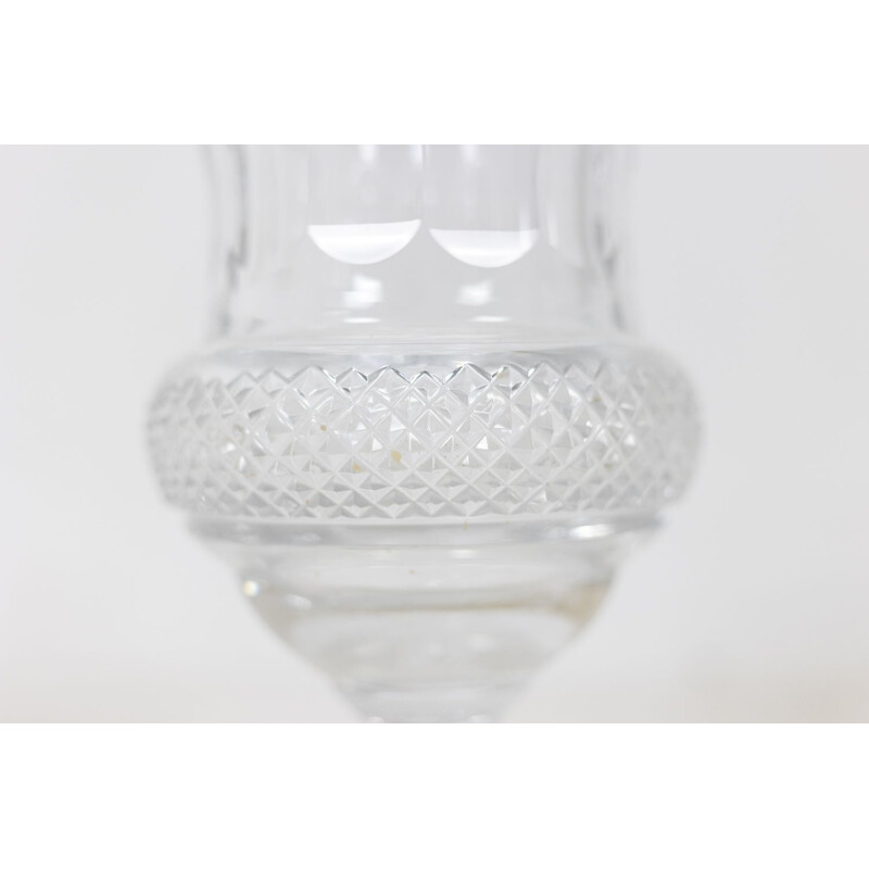 Vintage Medici-Vase aus geschliffenem Kristallglas