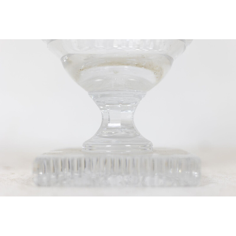 Vase Médicis vintage en cristal taillé