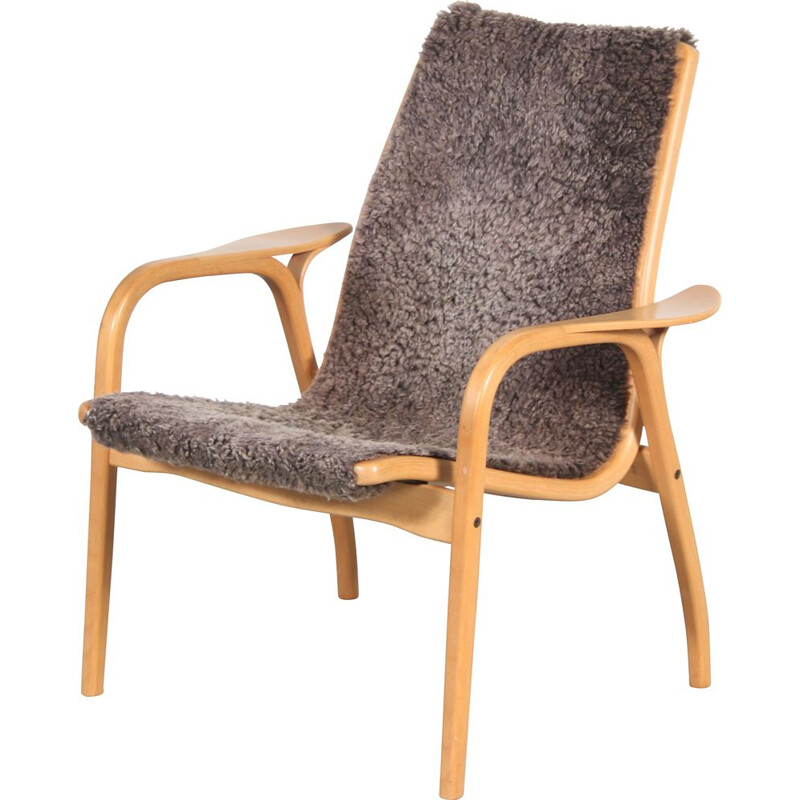 Vintage "Lamino" lowback armchair by Yngve Ekström for Svedese, Sweden 1960s