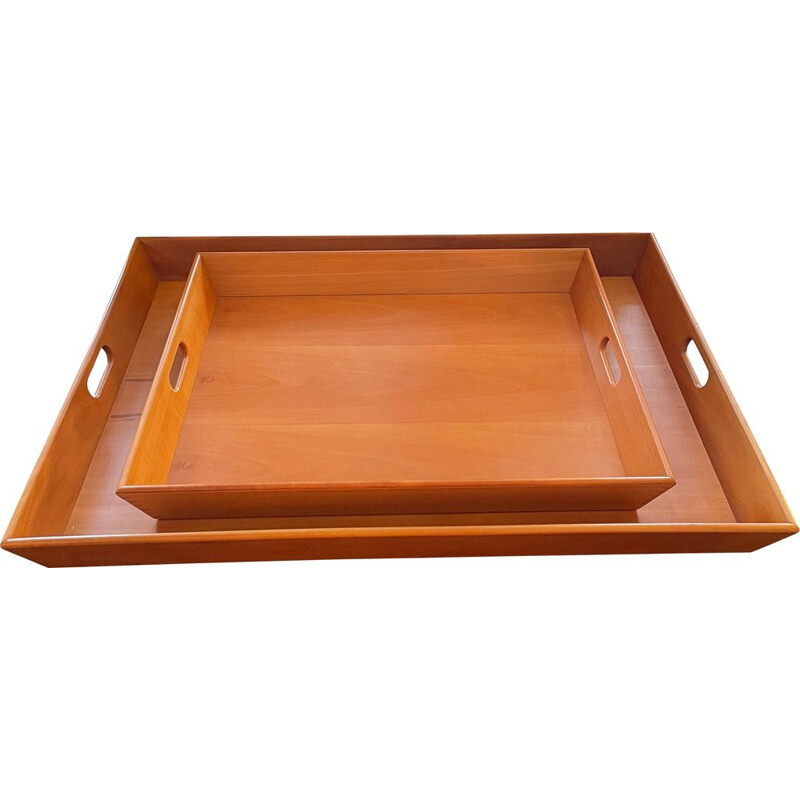 Pair of vintage trays by Gae Aulenti, 1980