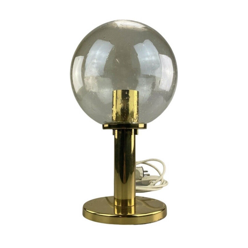 Lámpara vintage esférica de latón, 1960