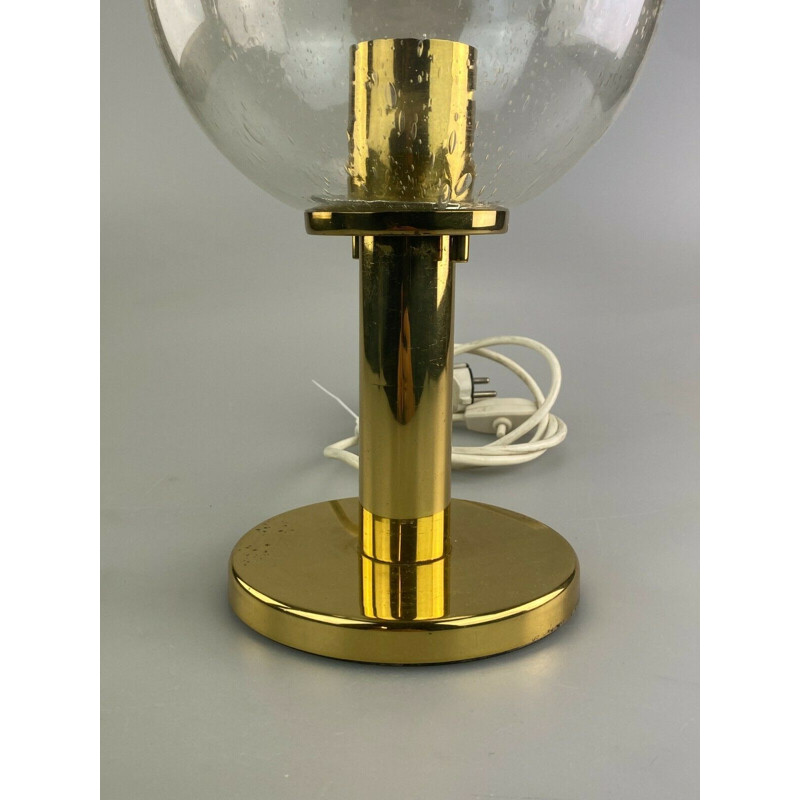 Lámpara vintage esférica de latón, 1960