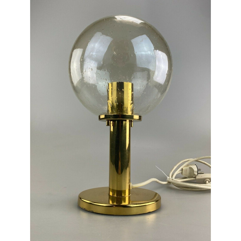 Vintage bolvormige messing lamp, 1960
