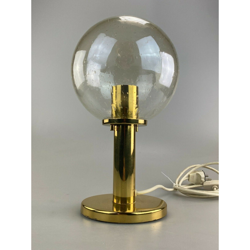 Vintage spherical brass lamp, 1960