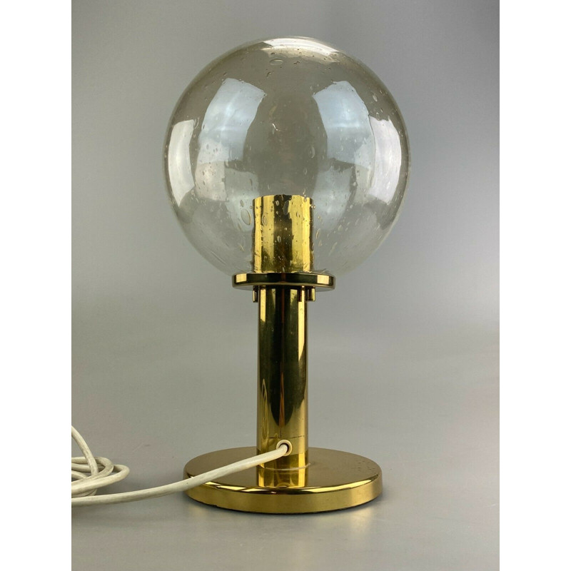 Lampe sphérique vintage en laiton, 1960-1970