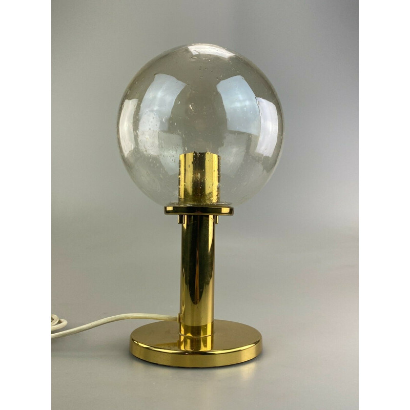 Lampe sphérique vintage en laiton, 1960-1970