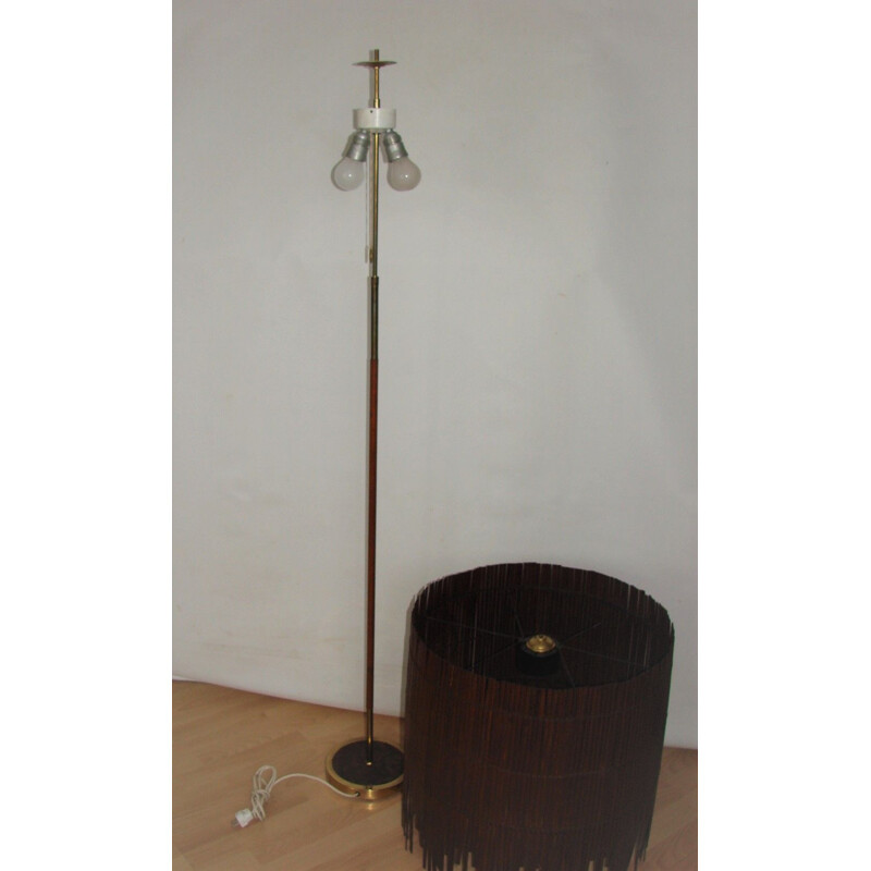 Lampadaire danois vintage en teck, 1960