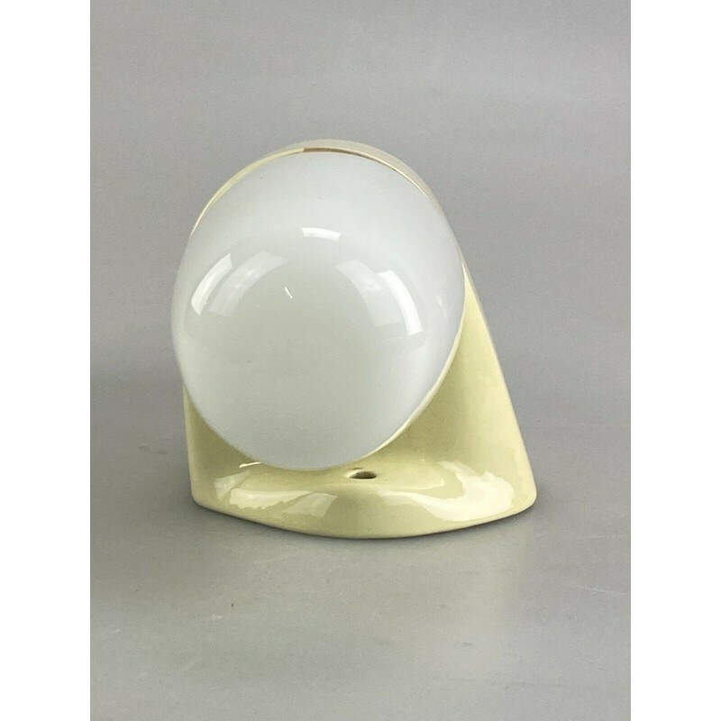 Vintage porcelain wall lamp model 6068 by Wilhelm Wagenfeld for Lindner, 1950s-1960s