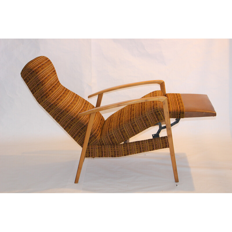 Vintage fabric armchair - 1950s