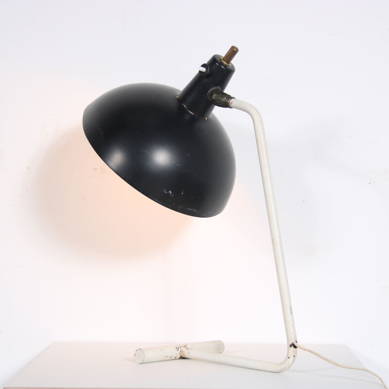 Vintage lacquered metal desk lamp by Hoogervorst for Anvia, Netherlands 1950s