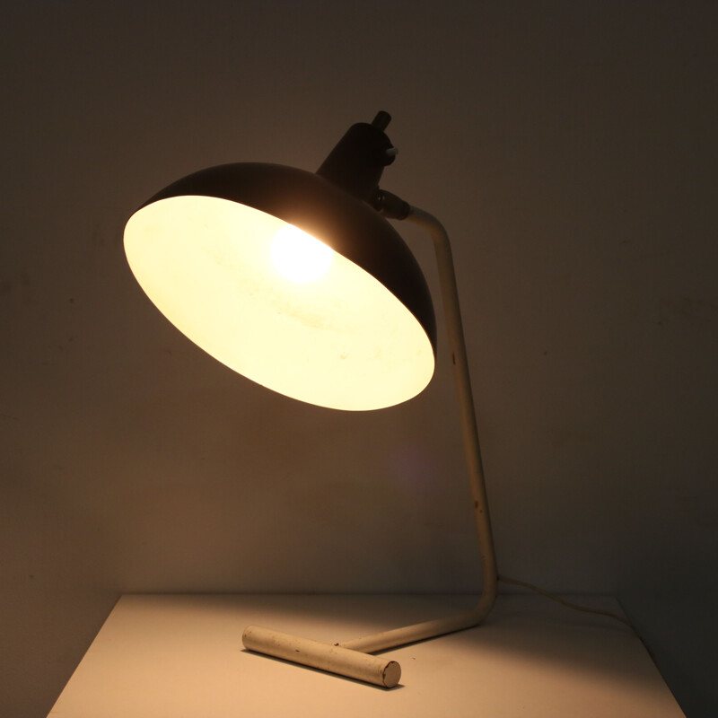 Vintage lacquered metal desk lamp by Hoogervorst for Anvia, Netherlands 1950s