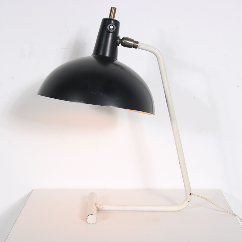 Vintage lacquered metal desk lamp by Hoogervorst for Anvia, Netherlands 1950s