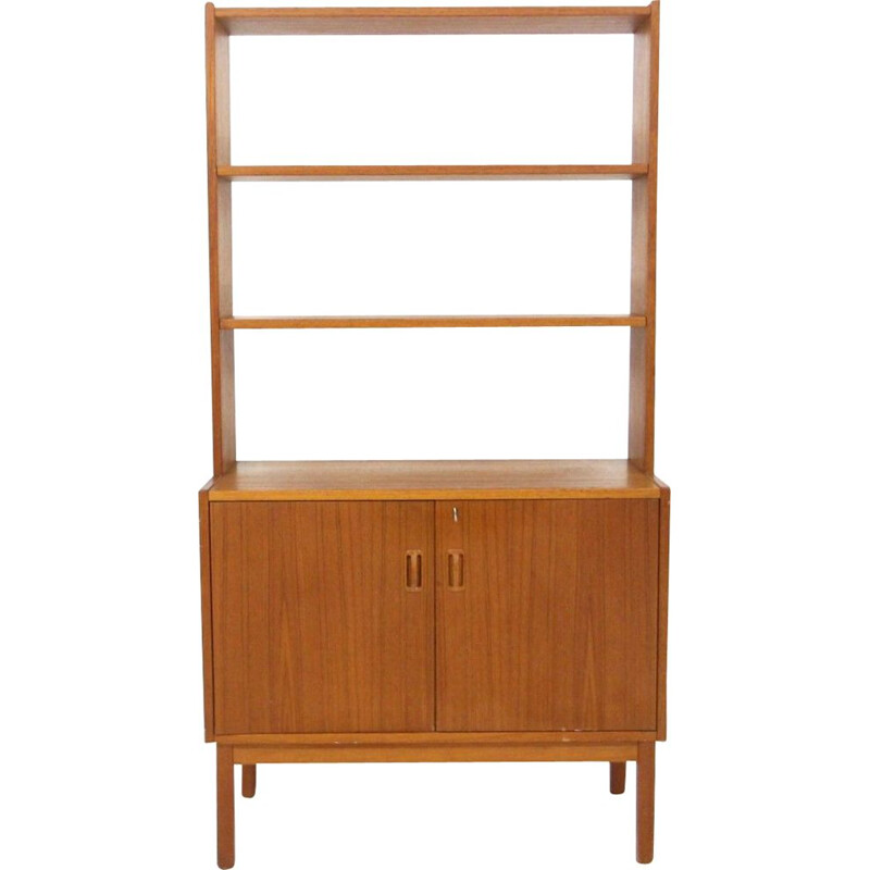 Vintage teak and beech bookcase, Sweden 1960