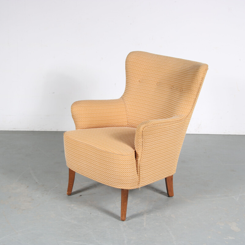 Paar vintage beukenhouten fauteuils van Theo Ruth voor Artifort, Nederland 1950