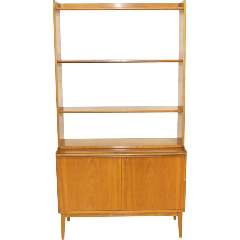 Vintage iepenhouten bureau, Zweden 1960