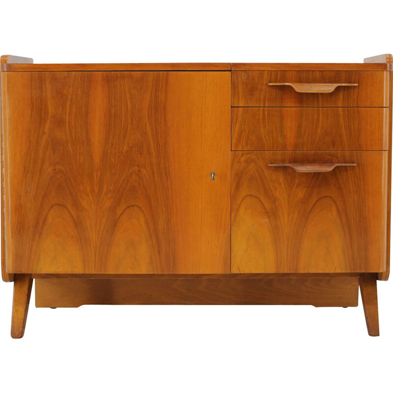 Vintage walnut storage cabinet by Tatra, Czechoslovakia 1960s