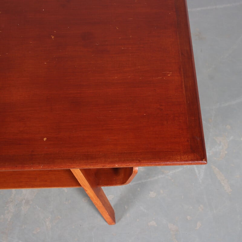 Vintage coffee table in birch plywood by Prof. Lutjens for De Boer Gouda, The Netherlands 1950