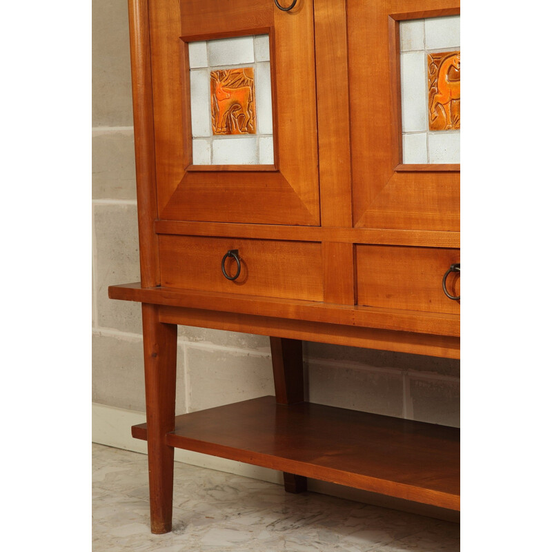 Cherry wood sideboard - 1950s