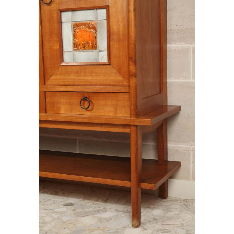 Cherry wood sideboard - 1950s