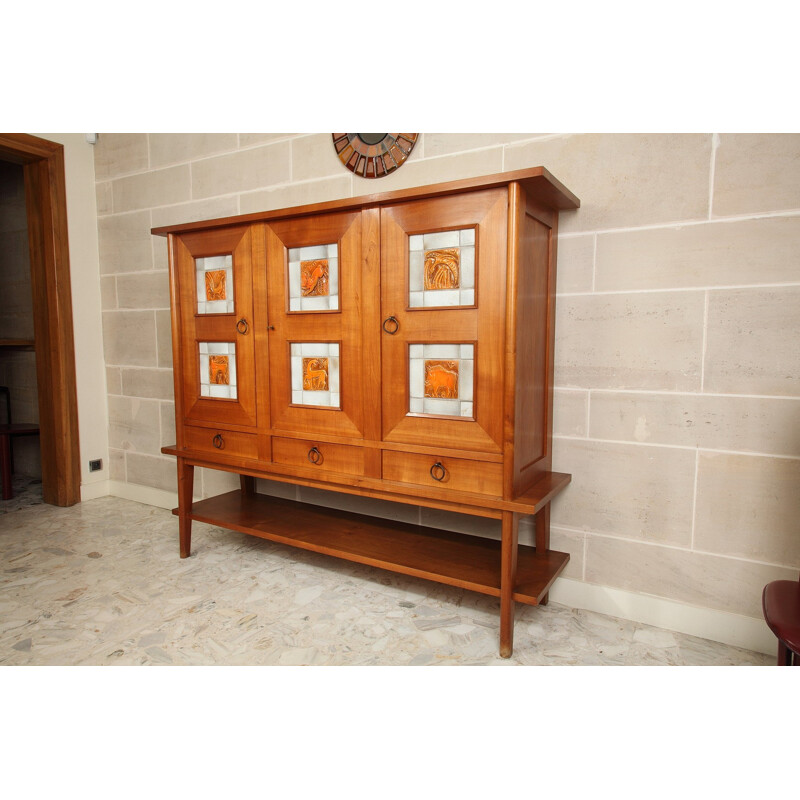 Cherry wood sideboard - 1950s