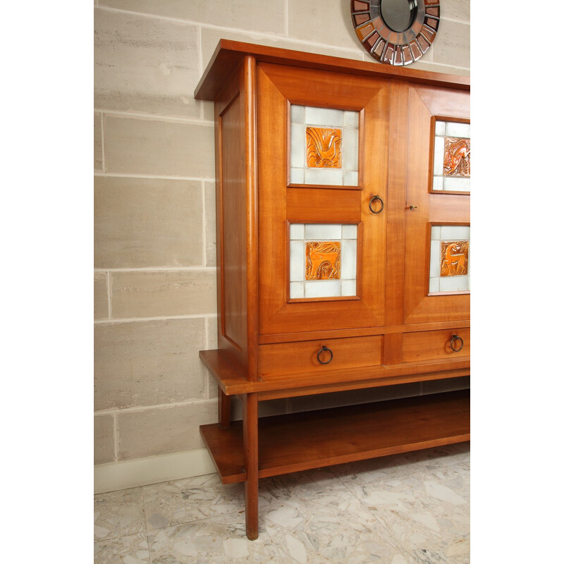 Cherry wood sideboard - 1950s