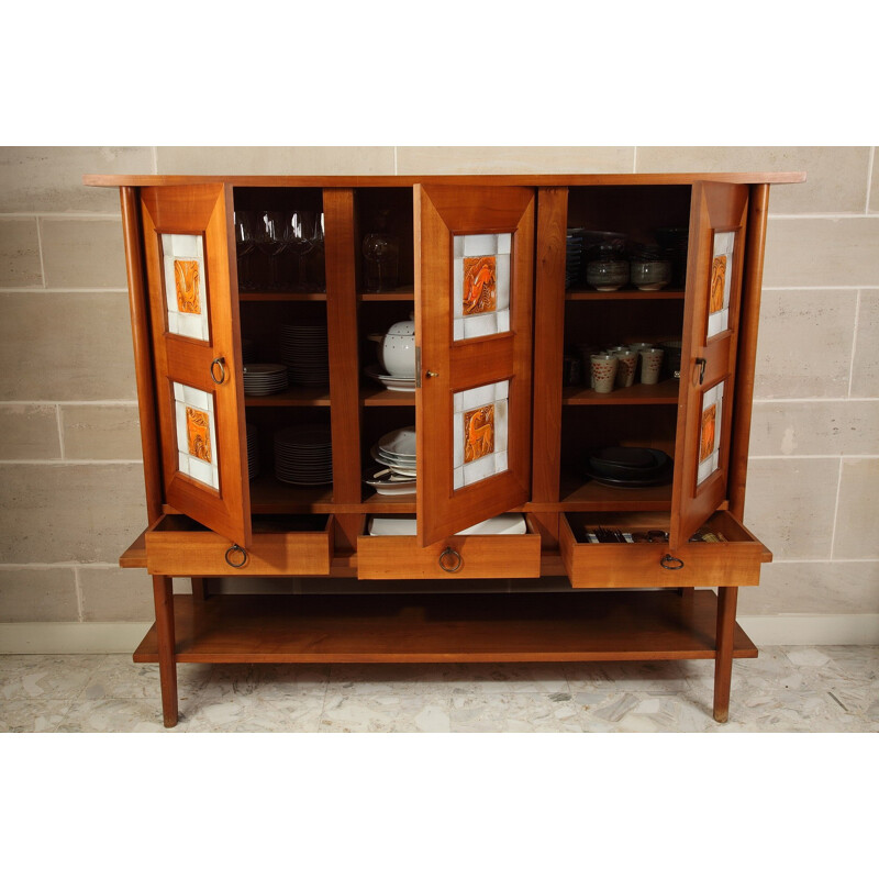 Cherry wood sideboard - 1950s