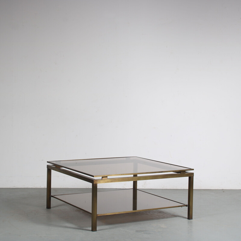 Vintage coffee table by Guy Lefevre for Maison Jansen, France 1970s