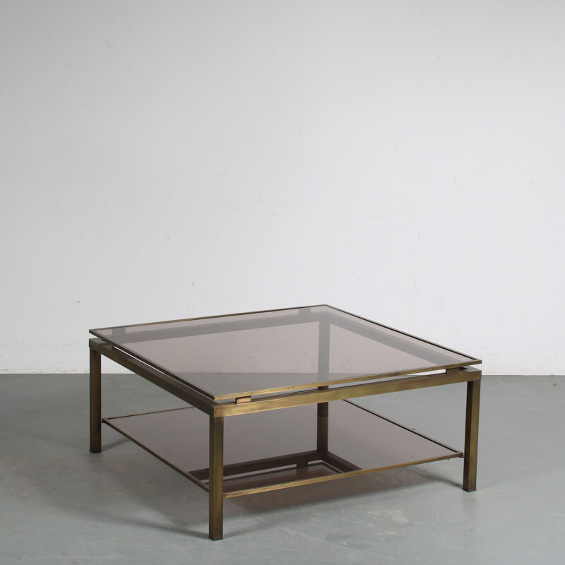 Vintage coffee table by Guy Lefevre for Maison Jansen, France 1970s