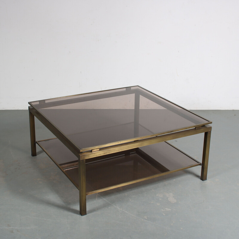 Vintage coffee table by Guy Lefevre for Maison Jansen, France 1970s