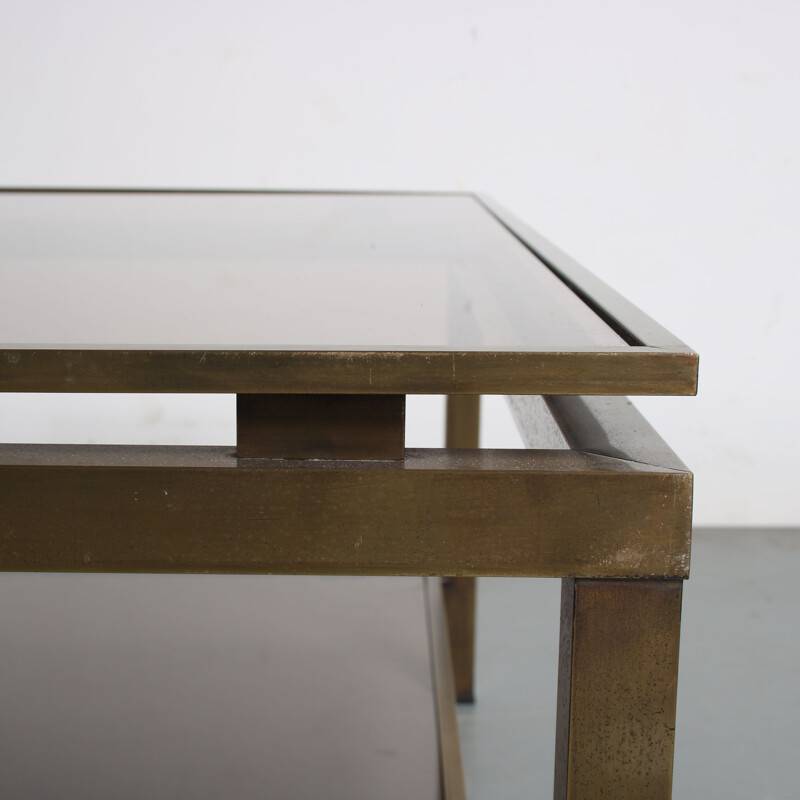 Vintage coffee table by Guy Lefevre for Maison Jansen, France 1970s