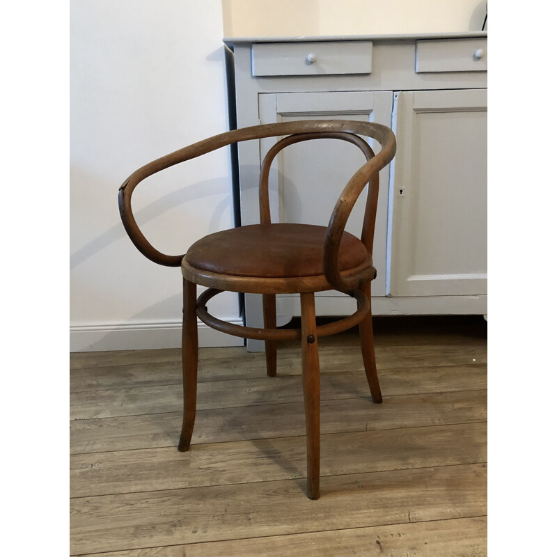 Vintage-Sessel aus gebogenem Holz