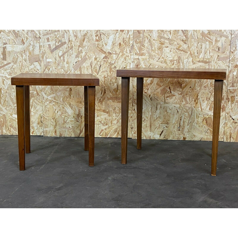 Pair of vintage Danish side tables, 1960-1970s