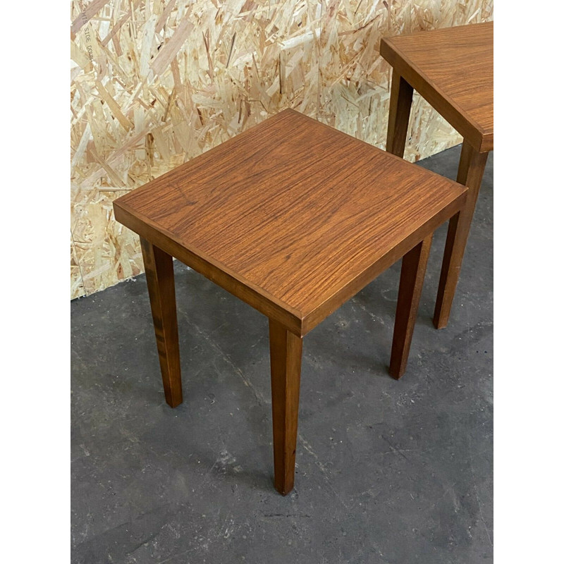 Pair of vintage Danish side tables, 1960-1970s