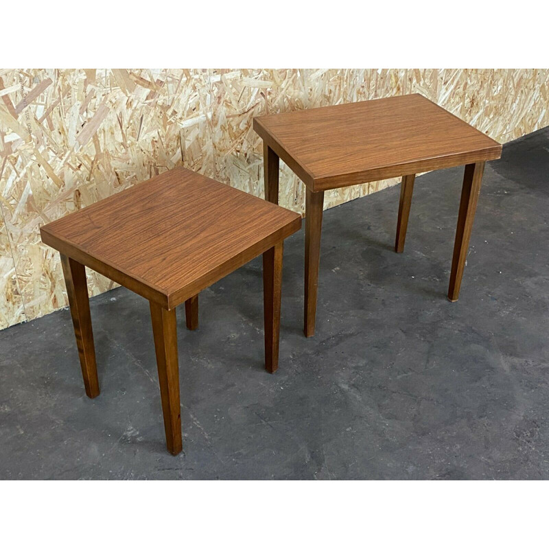 Pair of vintage Danish side tables, 1960-1970s